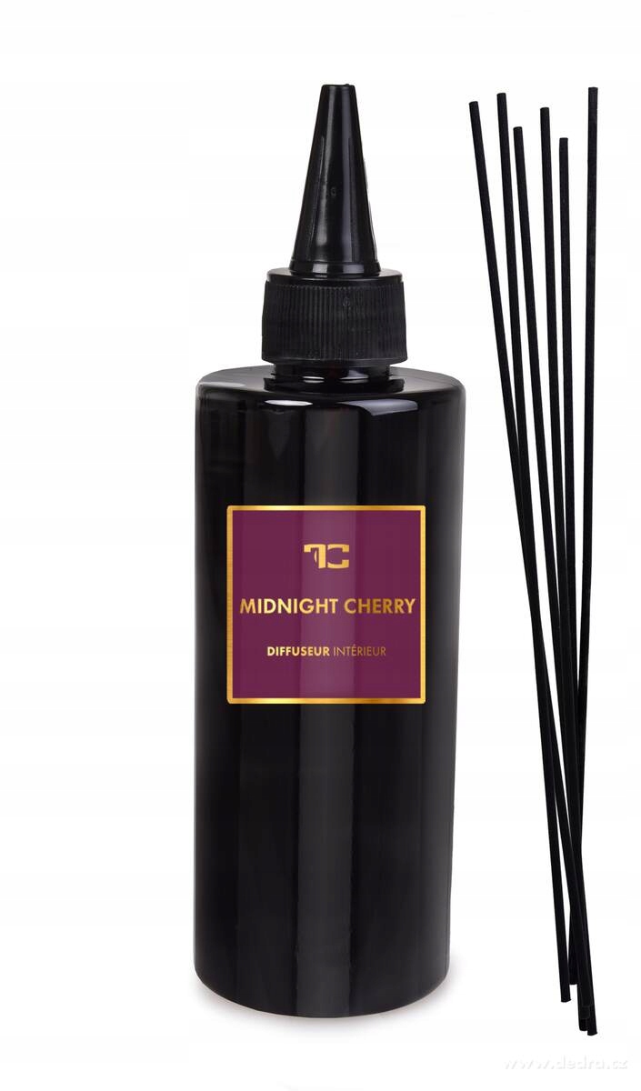 Levně Dedra 200 ml náplň do tyčinkových difuzérů, Midnight Cherry, Parfumia, Zd