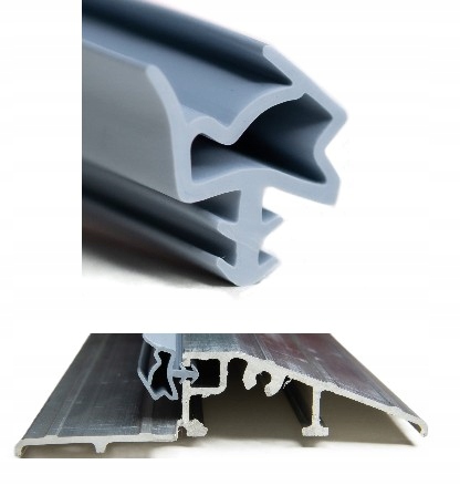 USZCZELKA DO PROGU DREWNIANEGO ALUMINIOWEGO SZARA Marka Domino