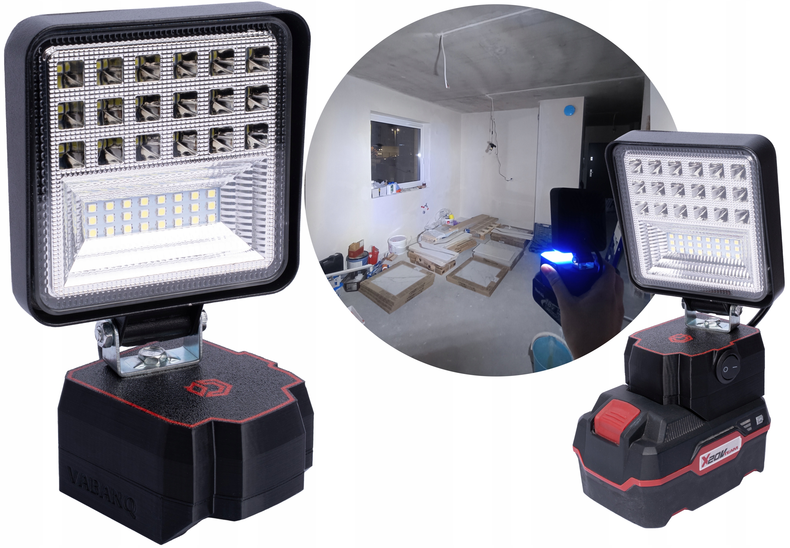 Lampa do Parkside 20V halogen, robocza lampa - PARKSIDE