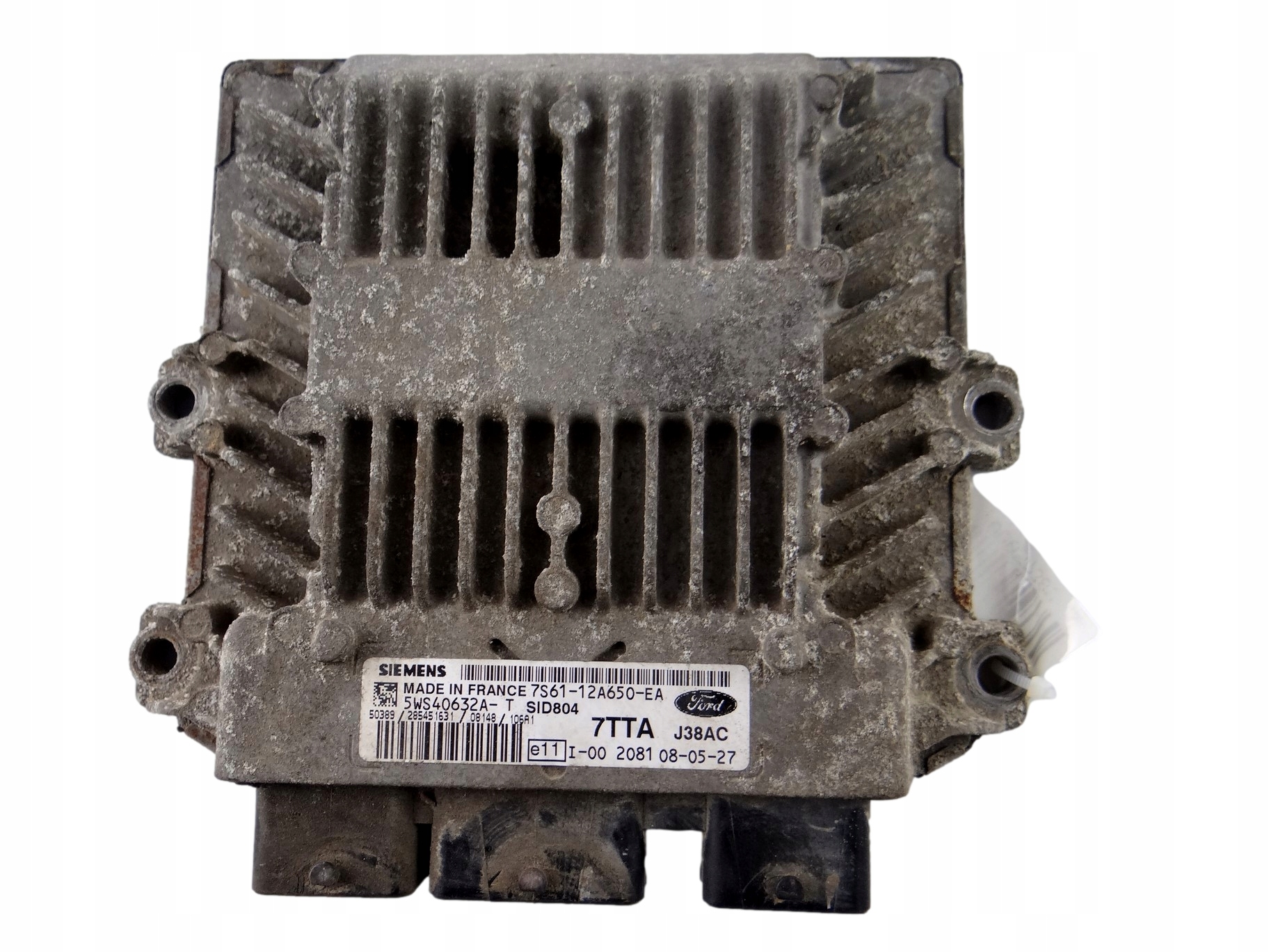 control unit of the engine FORD FIESTA 7S61-12A650-EA