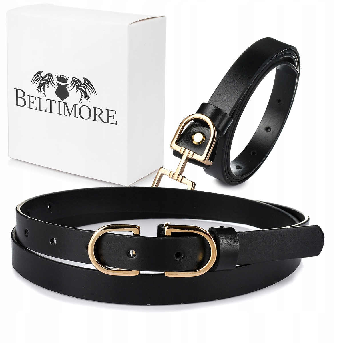 

Skórzany pasek damski do spodni sukienki Beltimore