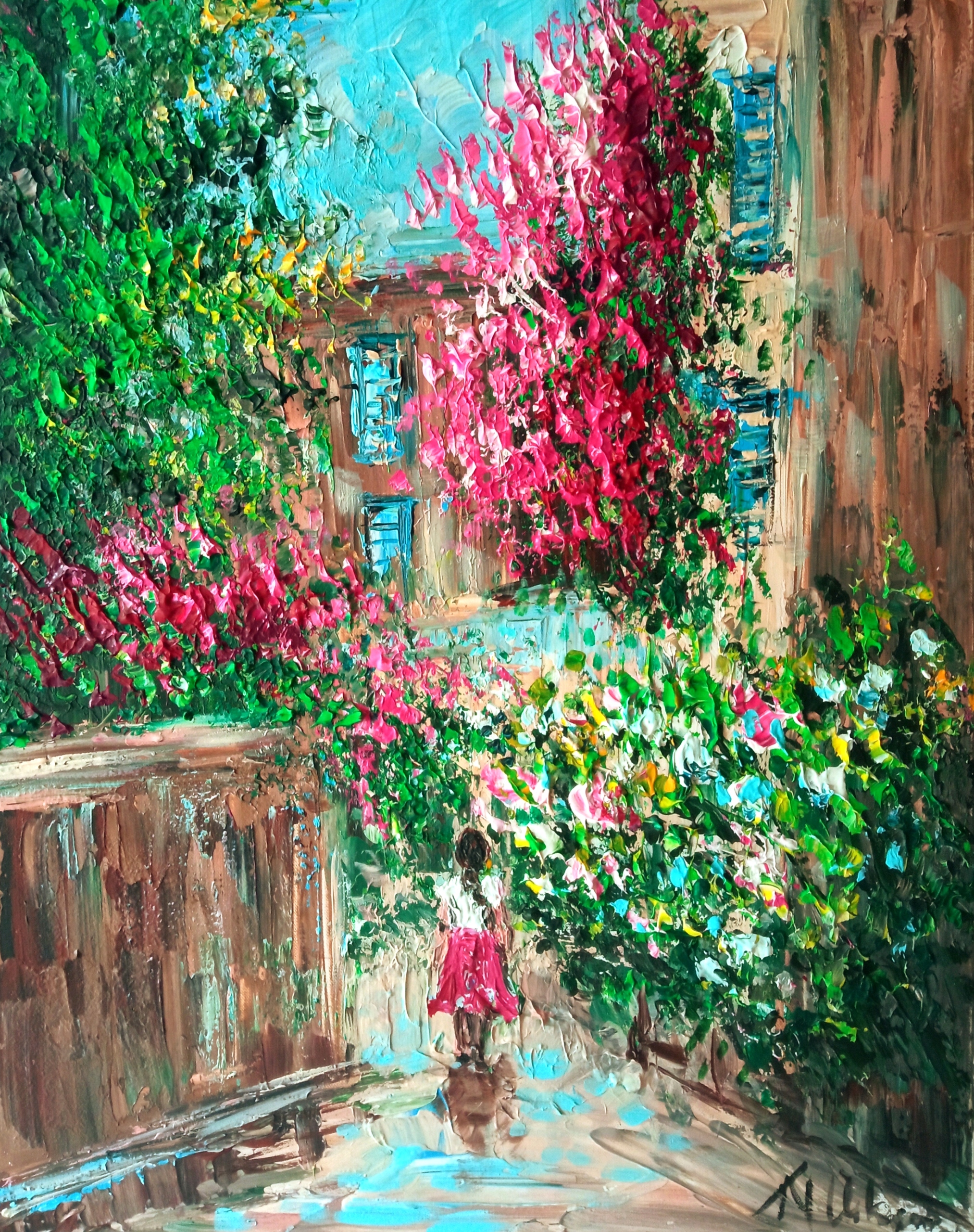 N.Urbanowicz Obraz Prowansja Uliczka... impresja...NOVA ART
