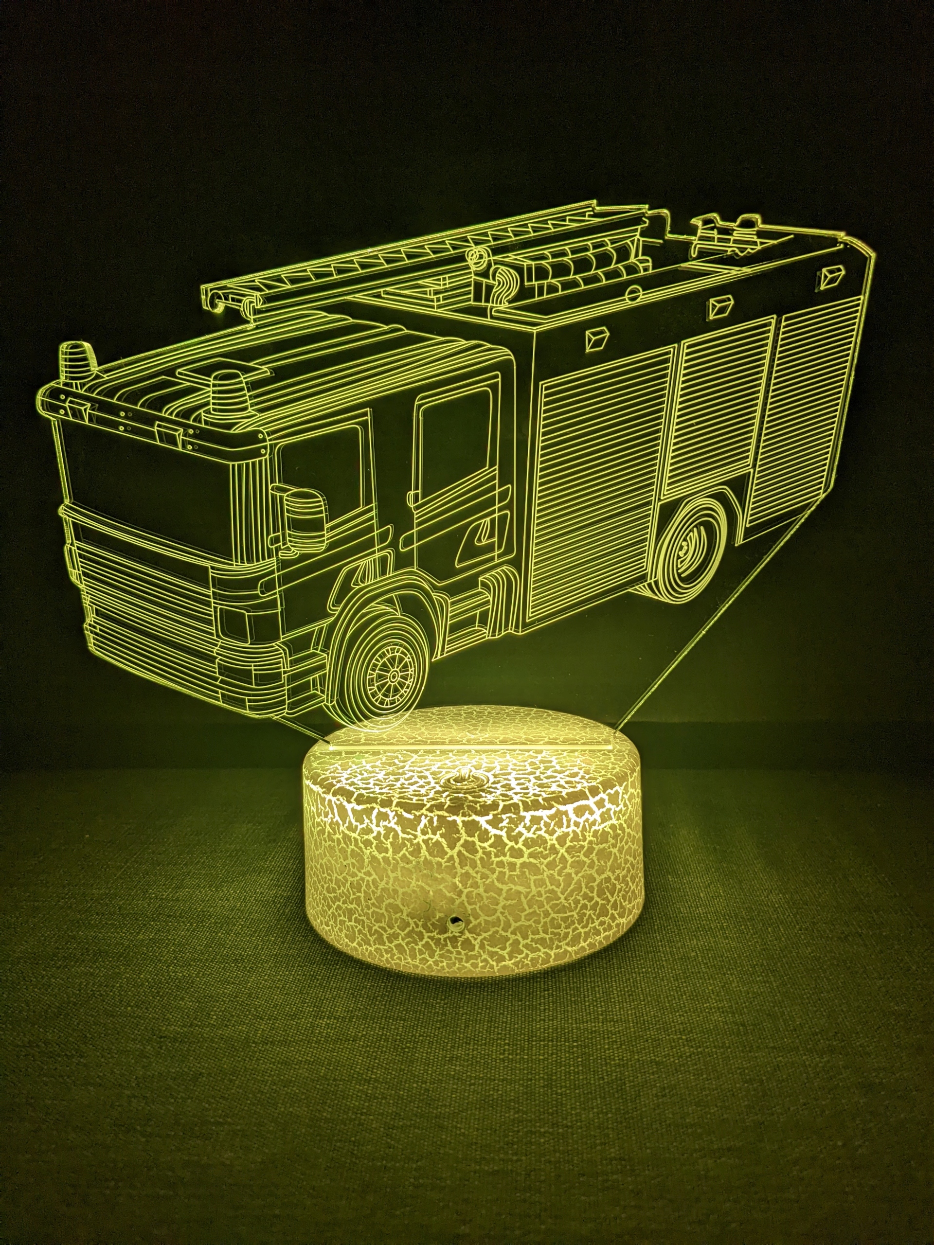 Lampka Nocna STRAŻ POŻARNA TIR Led USB/BAT + PILOT Marka inna