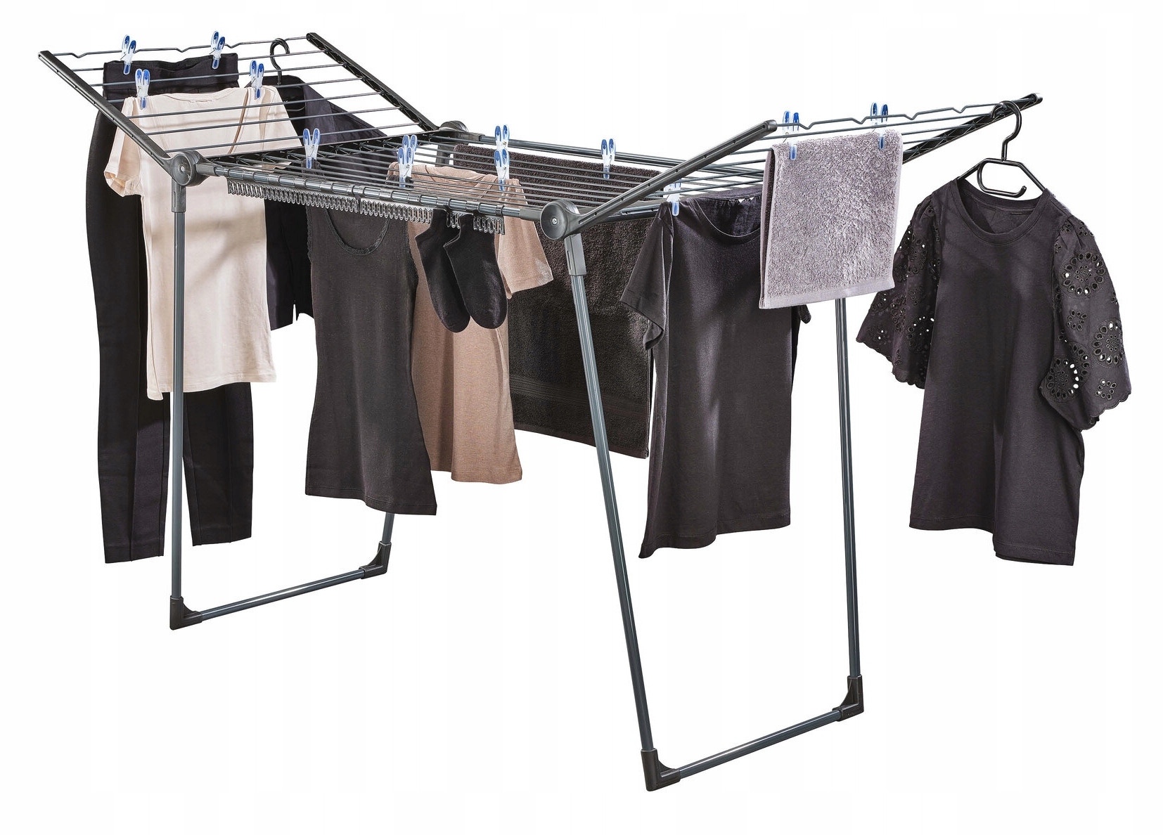 Suszarka Na Pranie Ubrania Leifheit 200 Solid Black Czarna