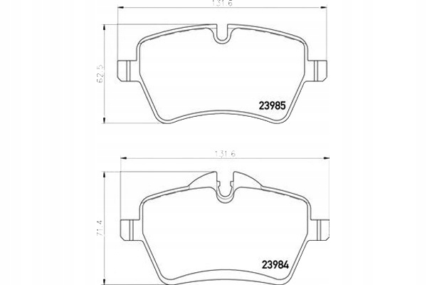 Brembo Brzdové Destičky Mini Paceman 12- Přední Asistent řidiče #28