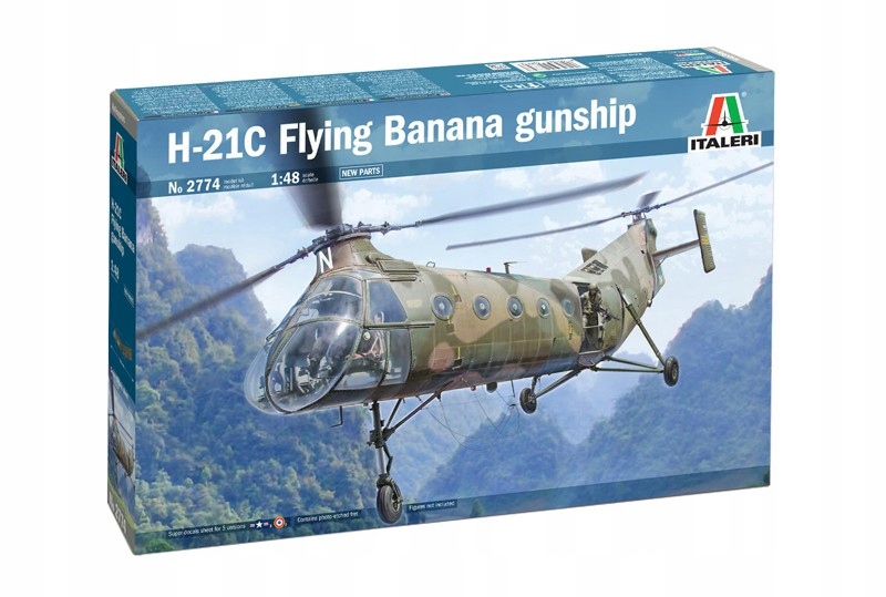 1:48 H-21C Flying Banana Gunship vrtulník Italeri 2774