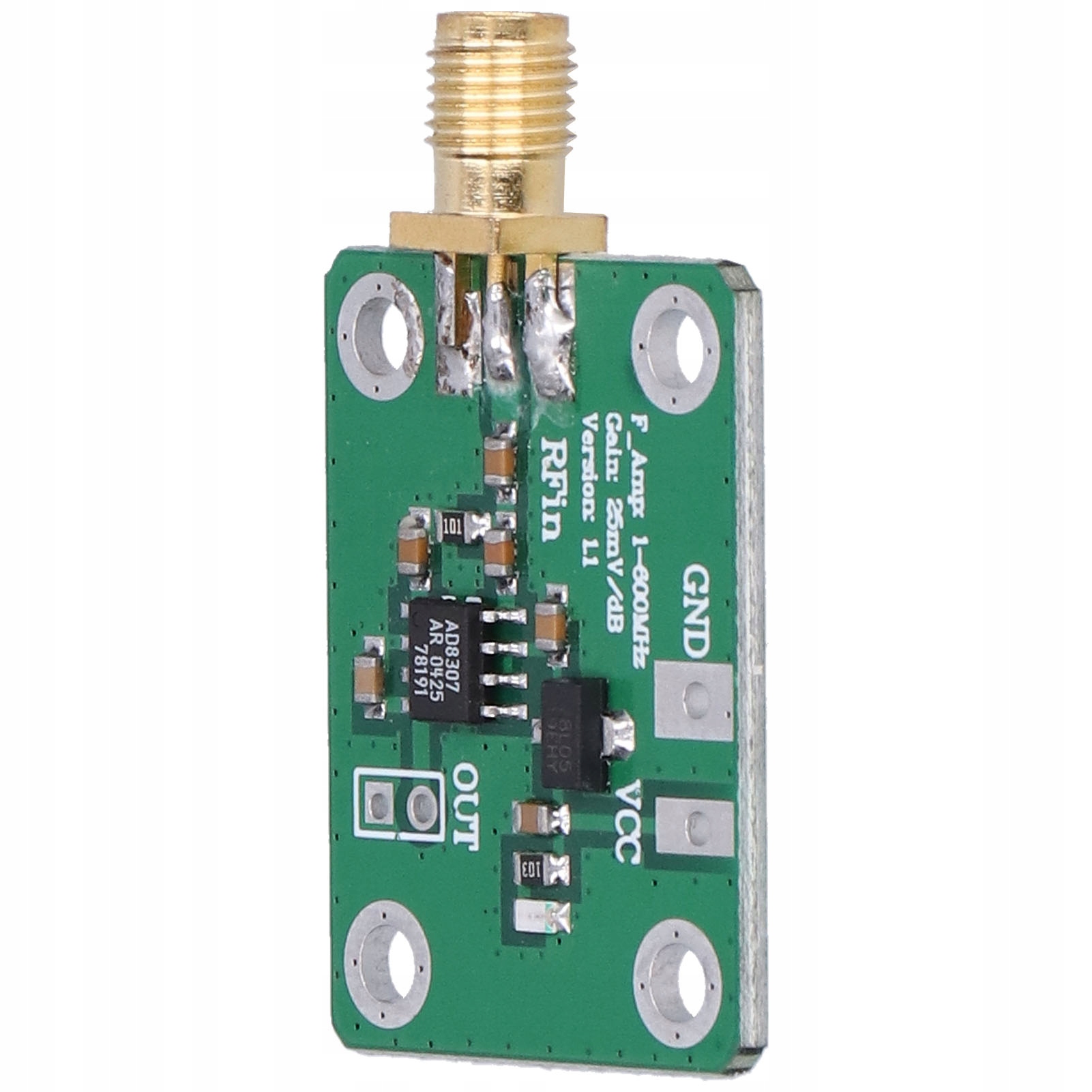 Detektor Mocy Sygnału RF AD8307 Moduł Logarytmiczny 1-600MHz