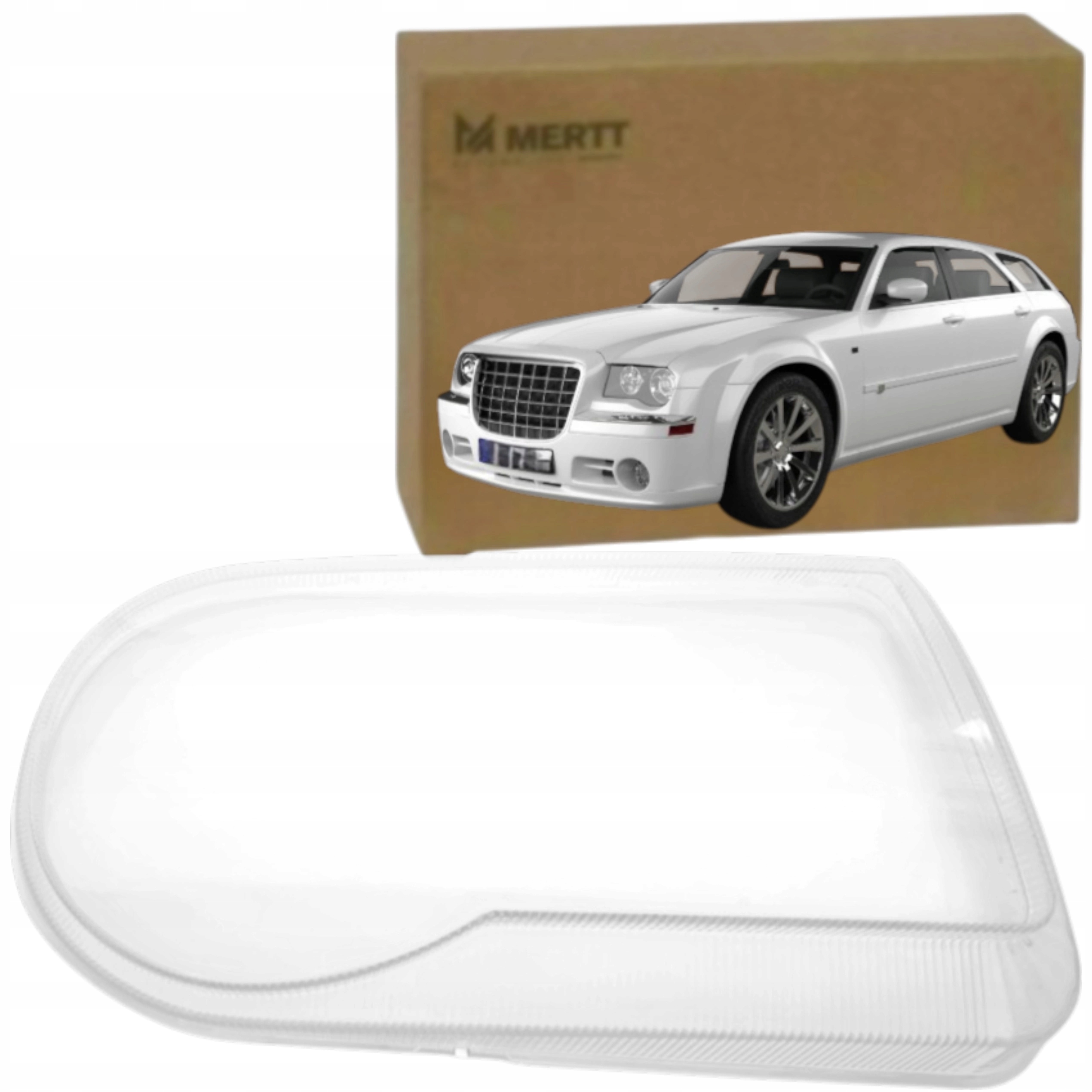 chrysler 300C I 2004-2010 Pravý nový kryt předního světlometu sklo