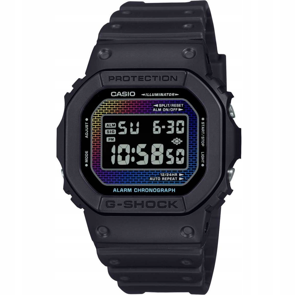 Casio G-shock hodinky obdélníkové černé DW-5600RW-1ER