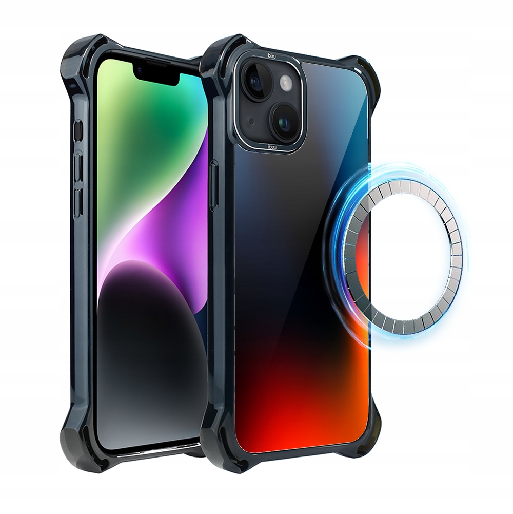 Pouzdro Ibizu DropGuard Ultra pro iPhone 14 s MagSafe, půlnočně modré