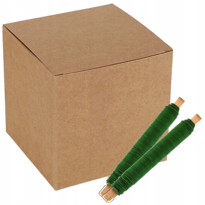 25x Floristický drát drát na kolíku 0,7 Zelený