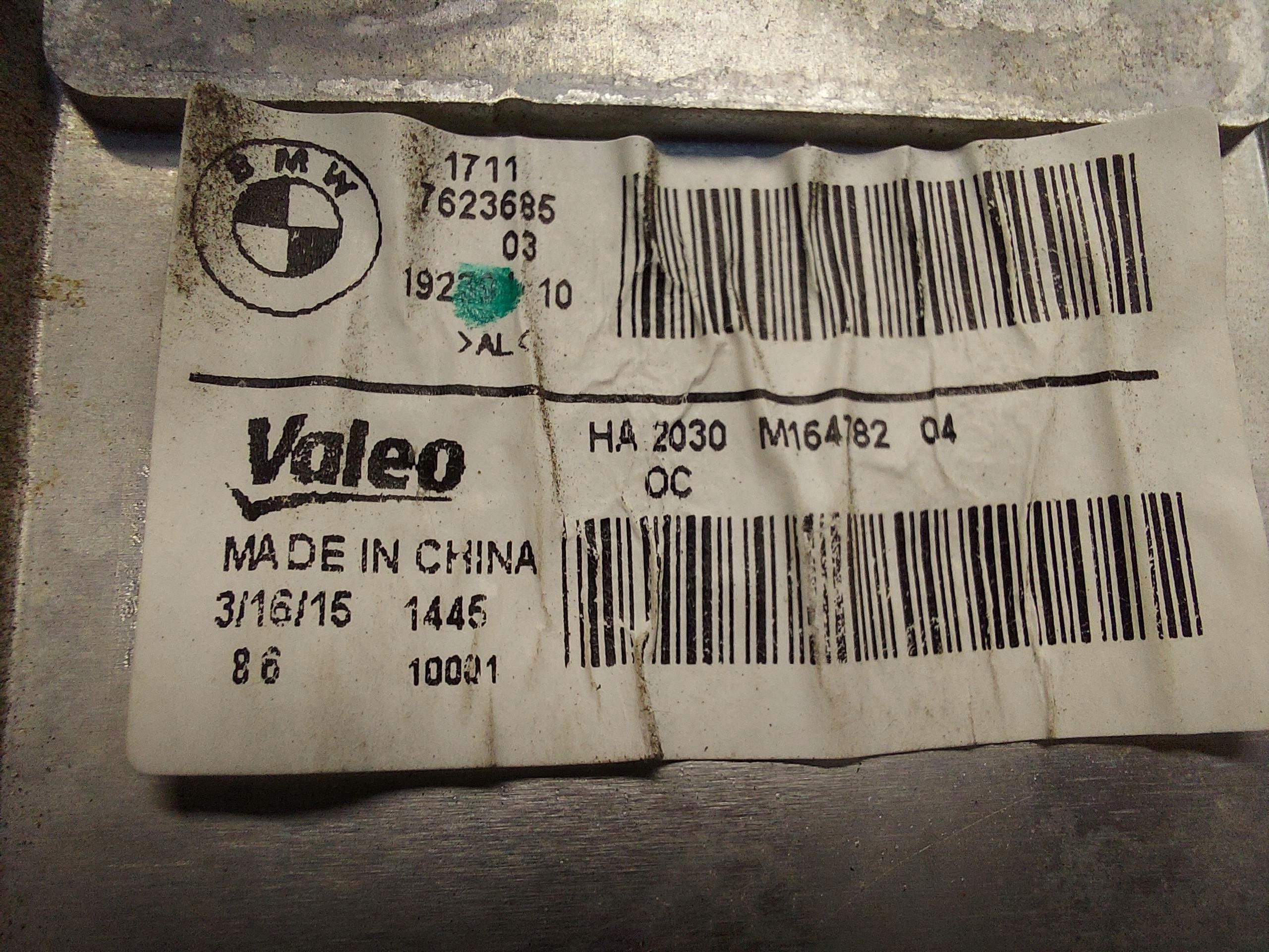 BMW i3 i01 REX olaj hütö 7623685