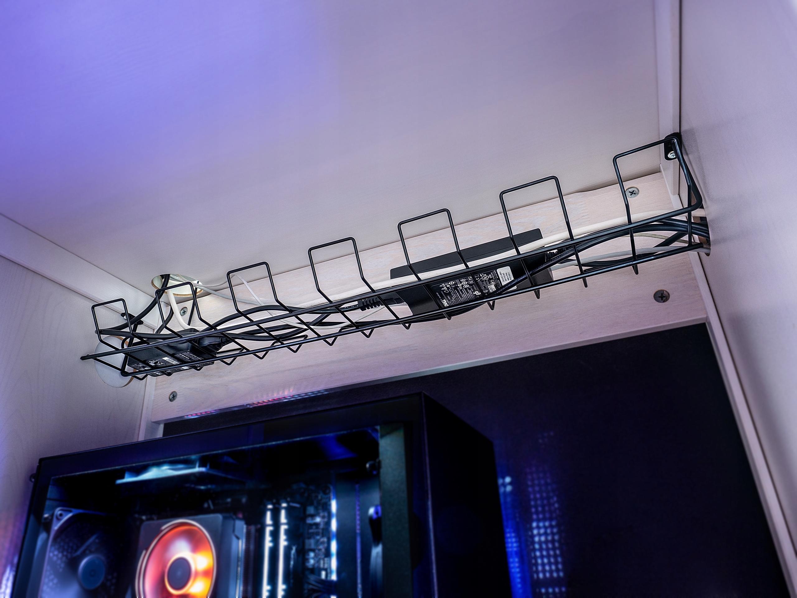 MASKOWNICA DO KABLI ORGANIZER POD BIURKO BLAT 72cm Model K2919