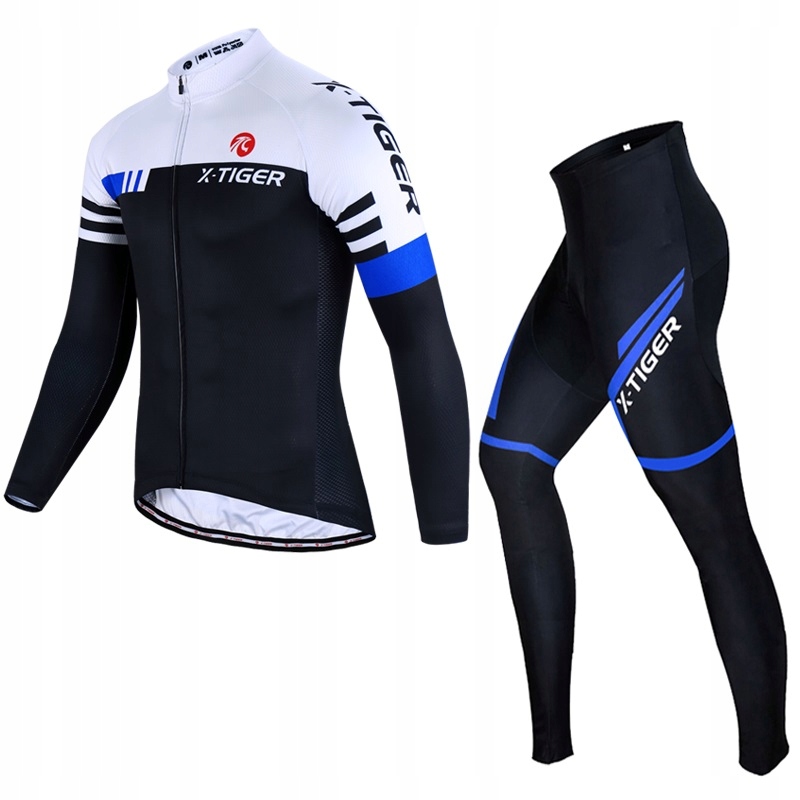Strój Rowerowy Komplet Kolarski Bluza Getry Legginsy Spodnie Ocieplany 6XL