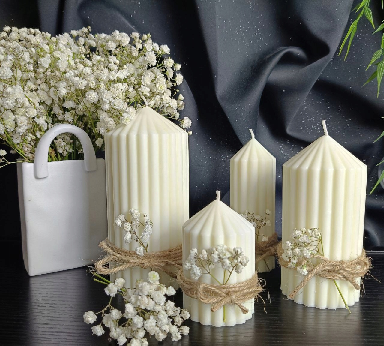 Sójové svíčky Přírodní sada