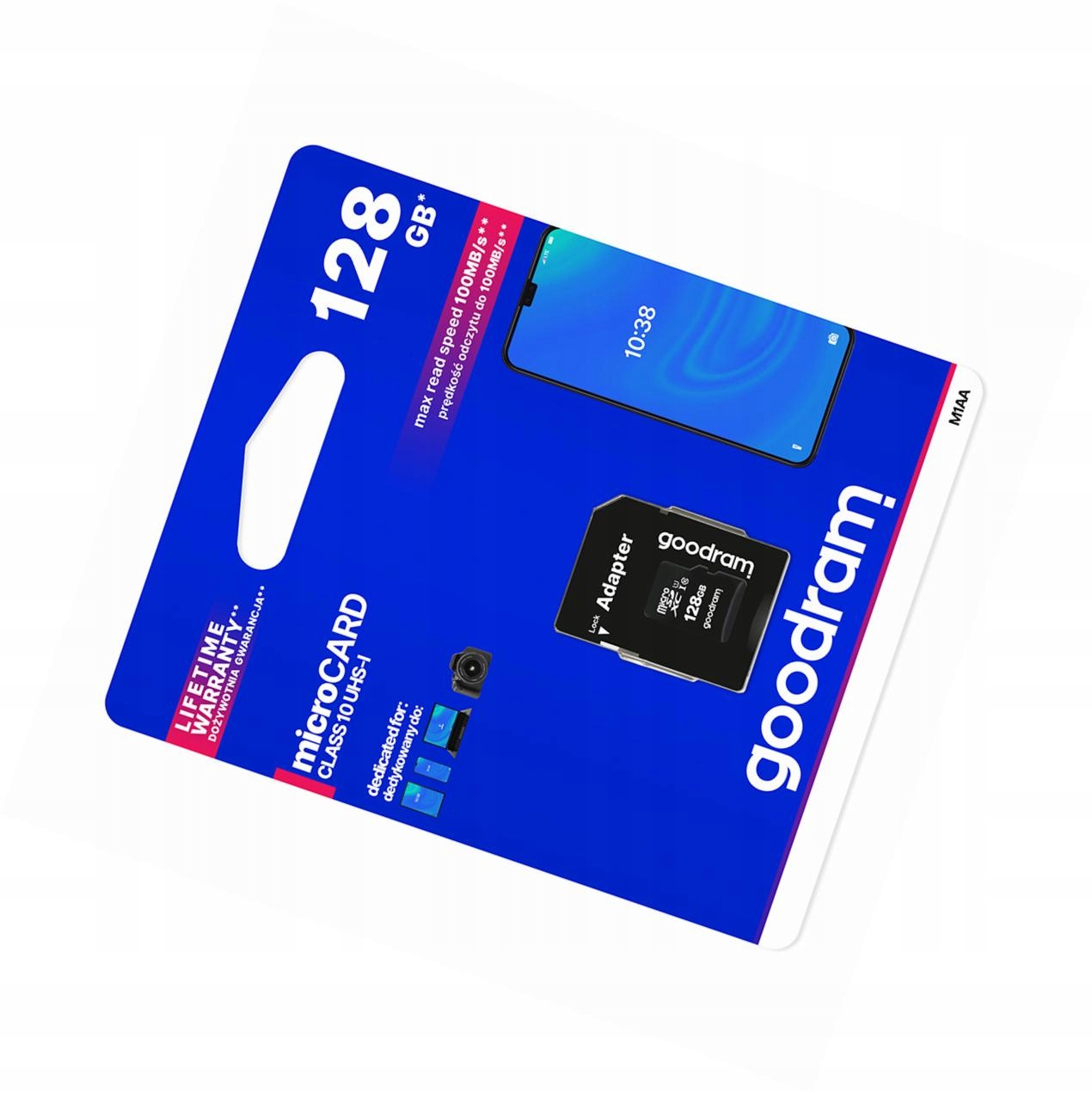 Karta pamięci 128GB microSD do telefonu szybka 10 Class z adapterem Sd