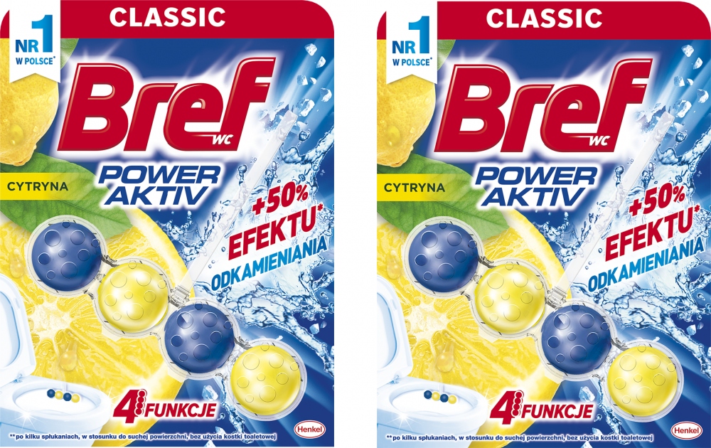 

Zawieszka kulki do Wc Bref Power Activ lemon 2szt