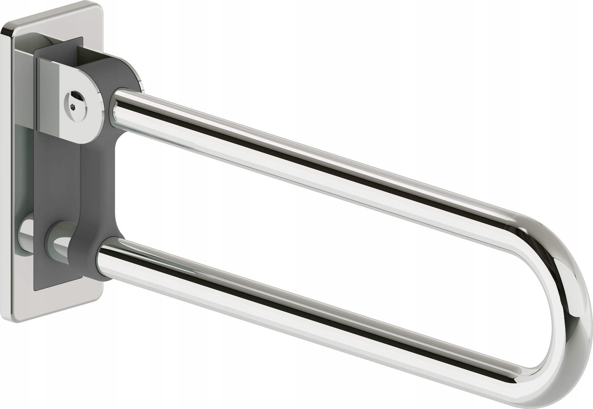 Skládací nástěnný držák 60 cm, antracit, nerezová ocel, nosnost 150 kg