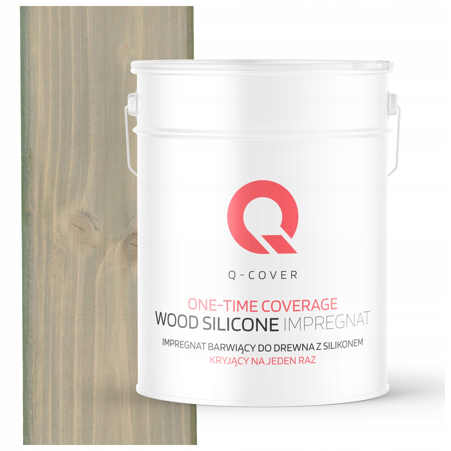 Impregnácia Na Drevo Kryjúca Na Jedenkrát Extra Farba Svetlosivá 10 L