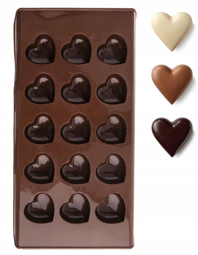 

Forma Silikonowa Pralin Ciastek Czekoladek Serca