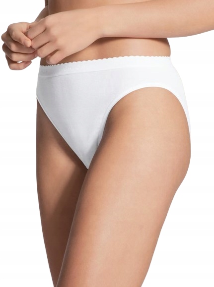 Calida Dámské Bavlněné Kalhotky Bílé S J2C
