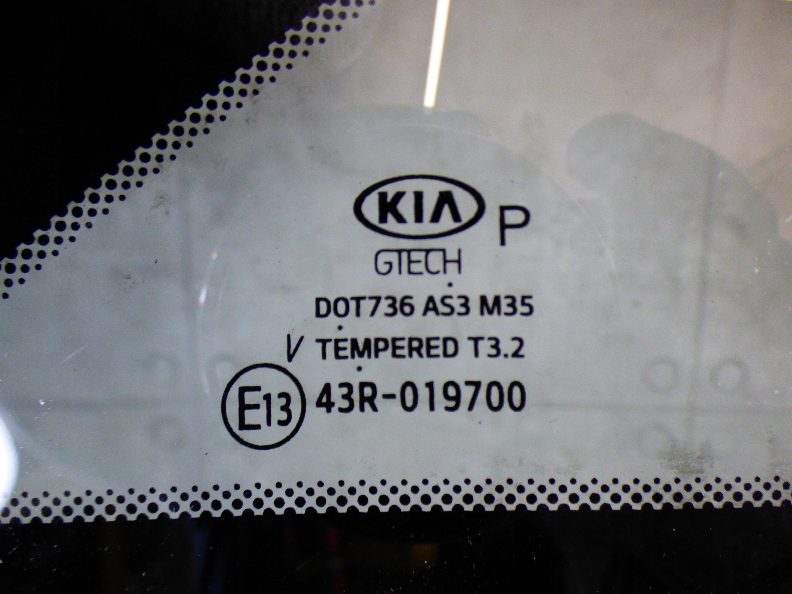 window bodywork right rear part AS3 87820-J7100 stBDB KIA CEED III HB