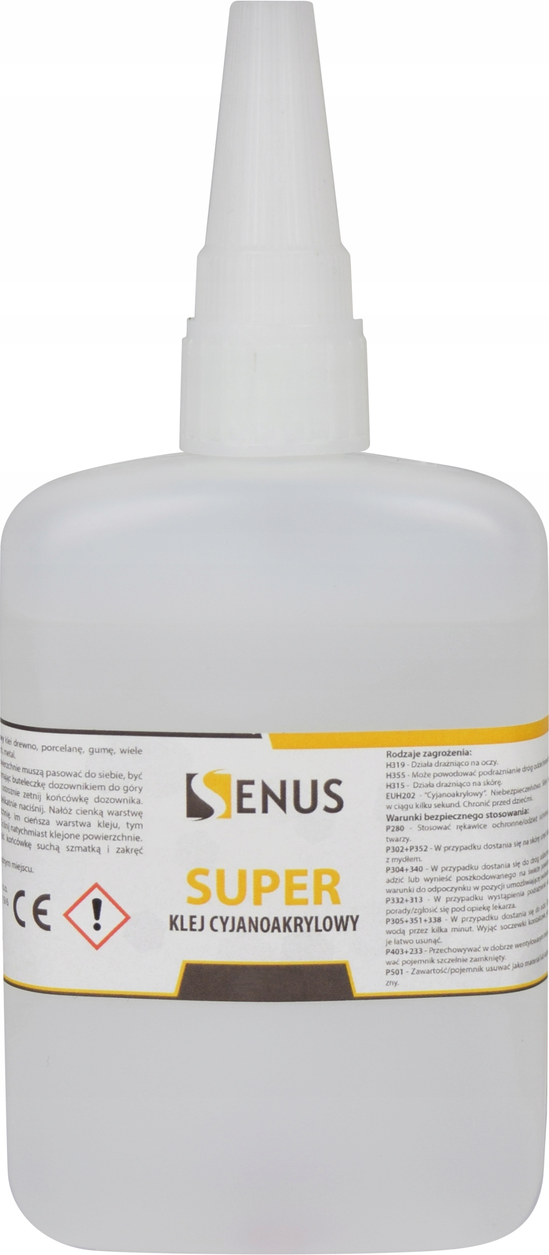

Klej cyjanoakrylowy Senus SuperGlue Średni Ca 100g