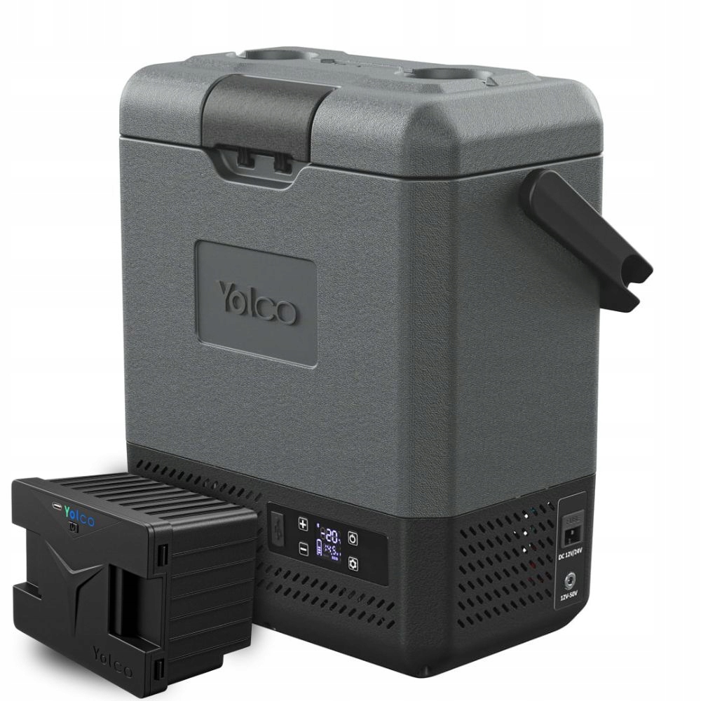 Lodówka Turystyczna przenośna Yolco ET8 Carbon 9L Bateria Do Auta Kampera