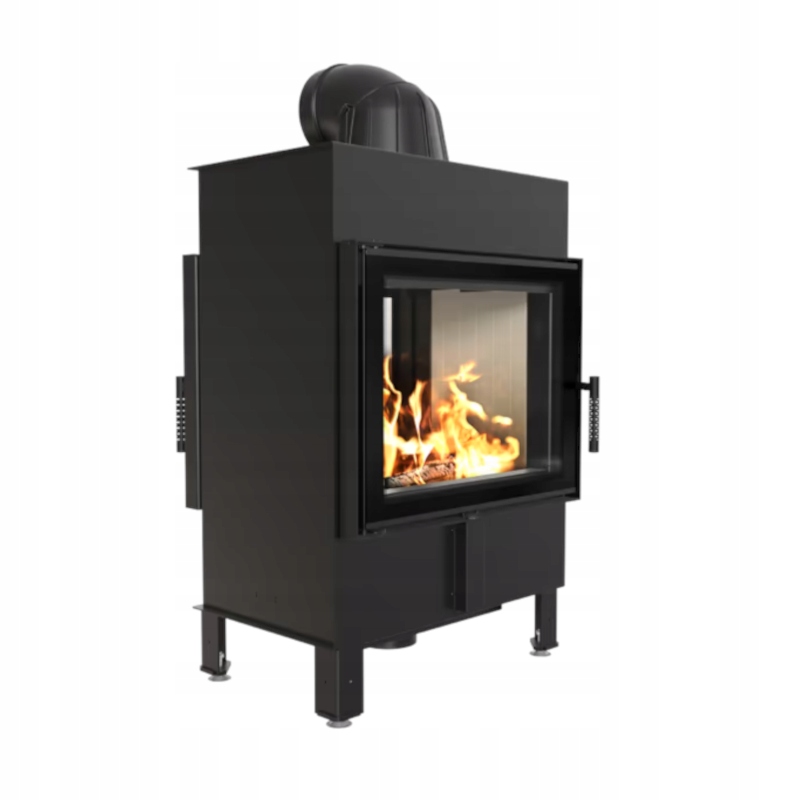 Krbová vložka krbová ocelová Lucy Tunel 12 kW Sklo Ze Dvou Stran