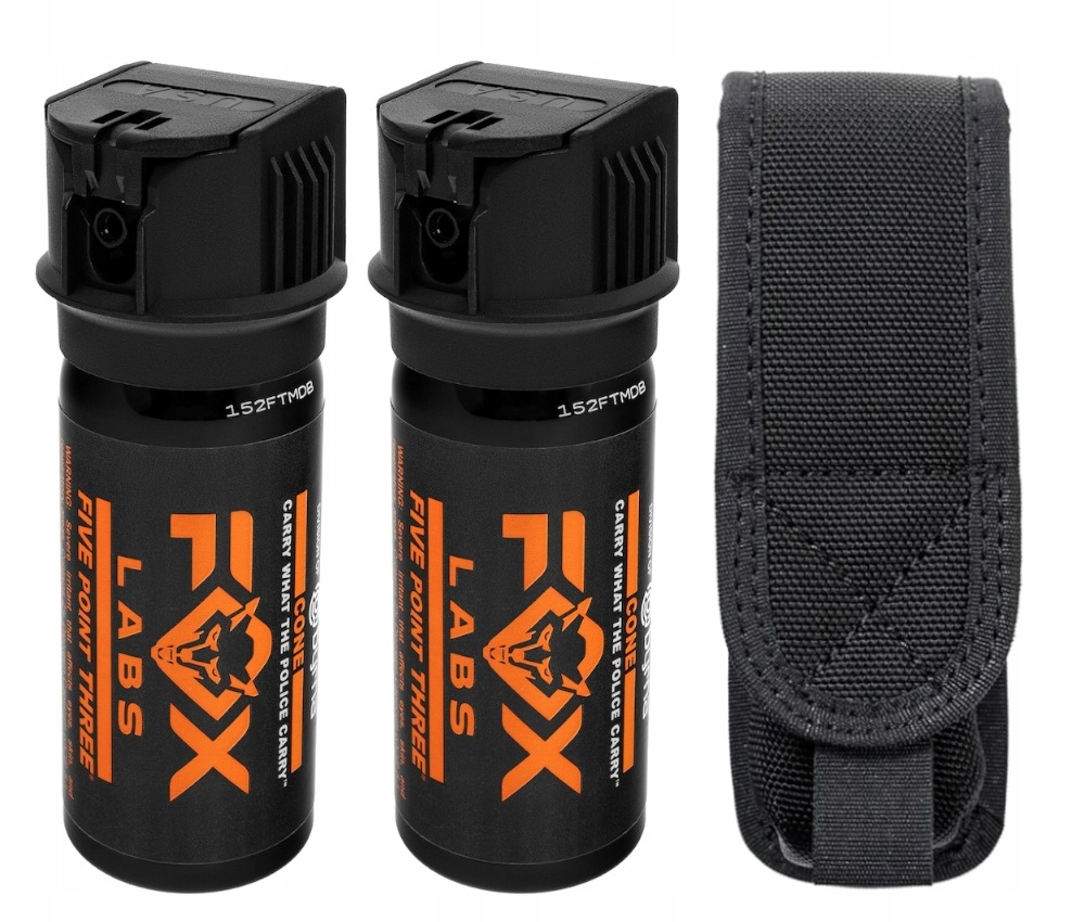 Gaz pieprzowy obronny Fox Labs Five Point Three stożek 43 ml 2 szt kabura