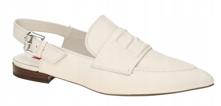 Hogl Krémové Lodičky Z Přírodní Kůže S Přezkou 37,5 T7F