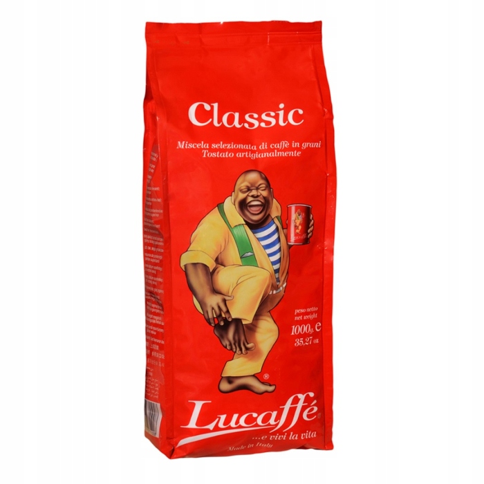 Levně Káva zrnková Lucaffe Classic sladká káva italská arabica robusta 1 kg