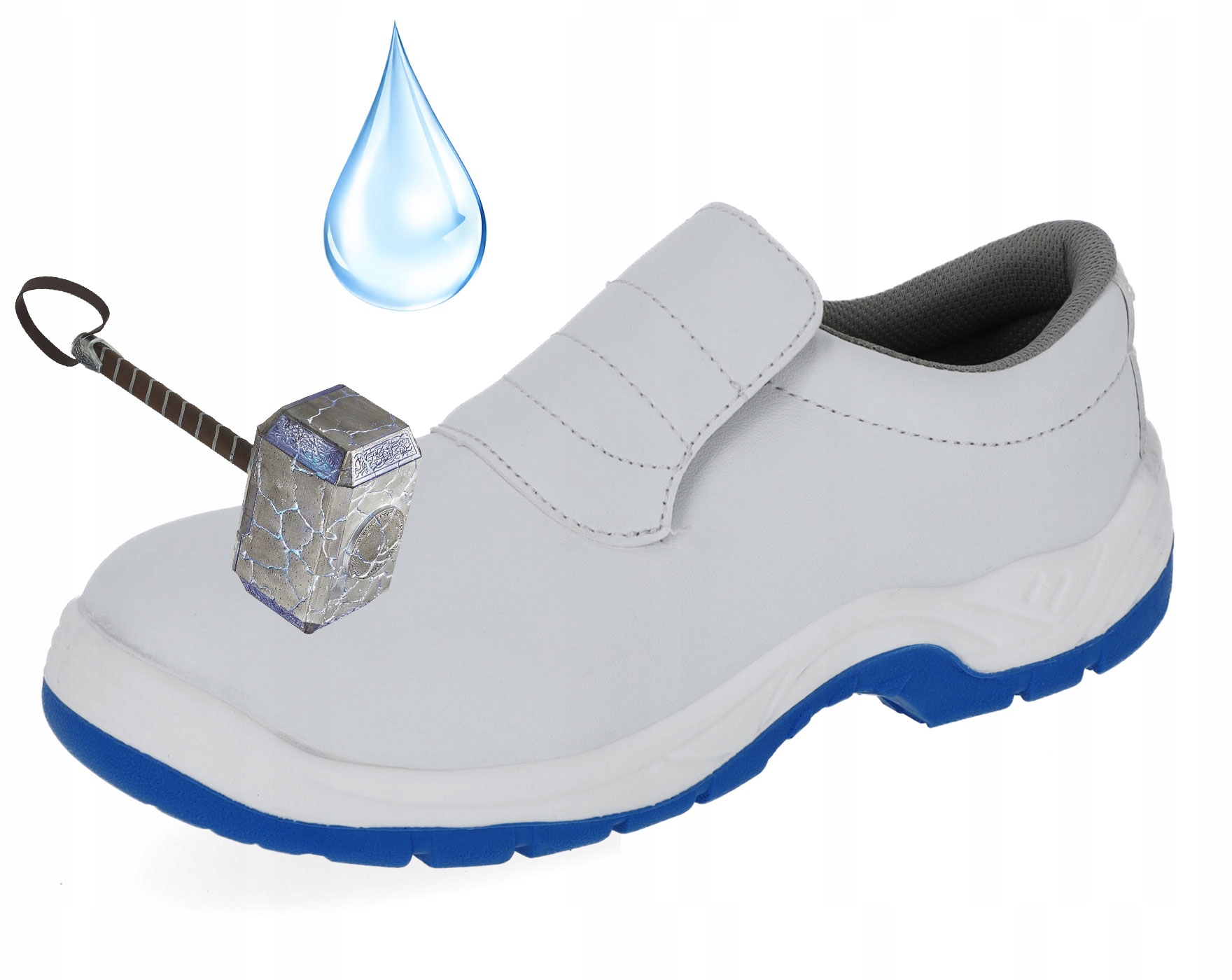 Buty Robocze Białe Z Blachą Damskie Męskie