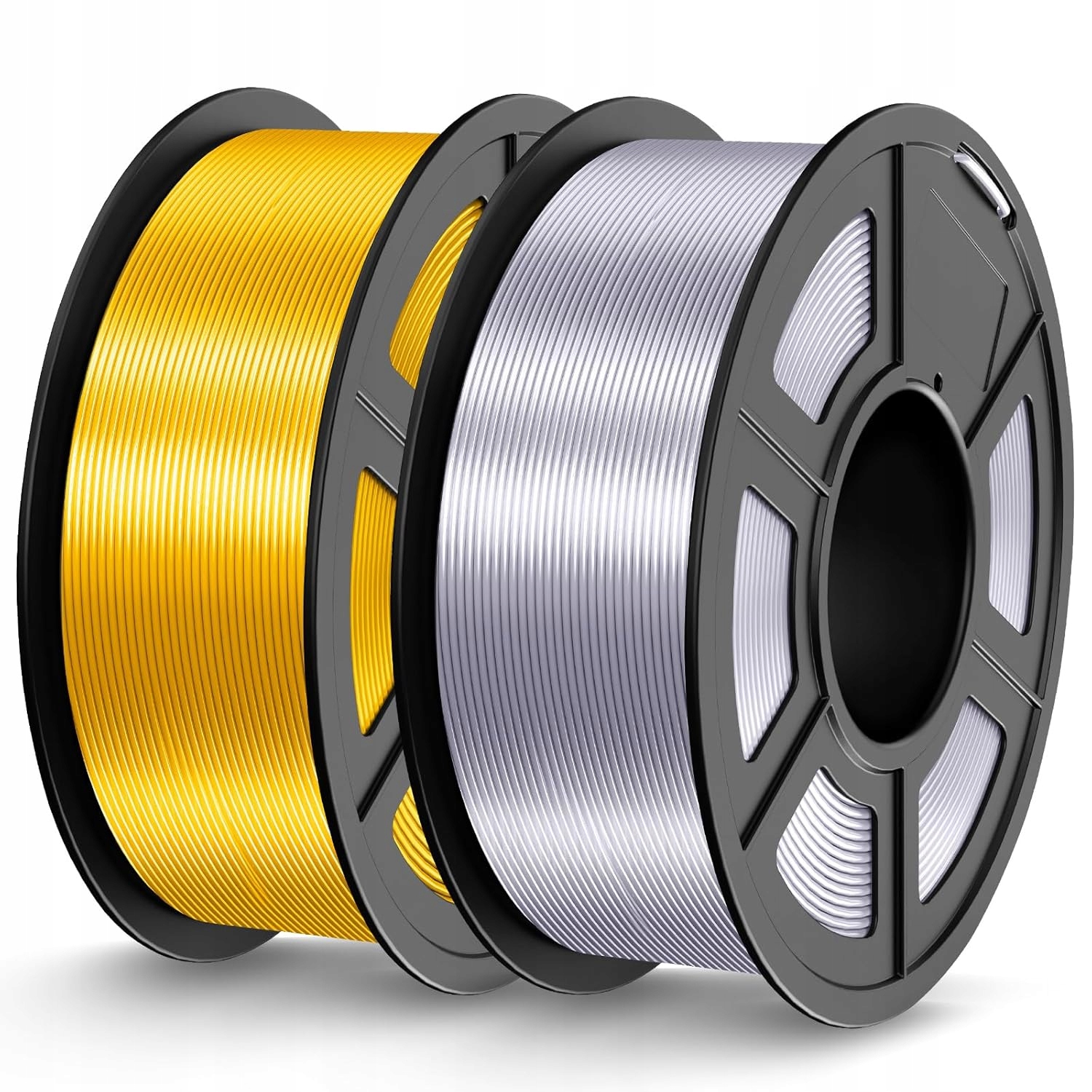 Pla Hedvábný Filament 1,75MM 2,2KG Zlatý Stříbrný Pro Tisk