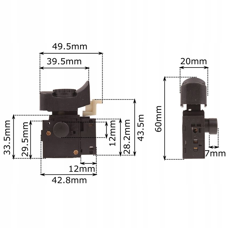 Wyłącznik włącznik wiertarki FA2-6/1BEK Rodzaj włącznik