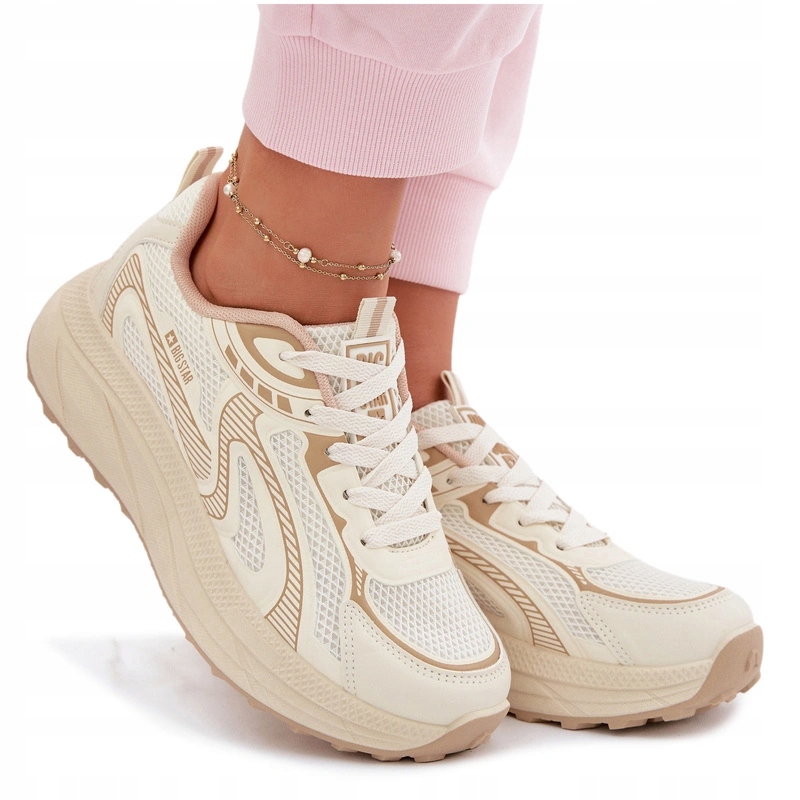 Sportovní Boty Tenisky Big Star TT274326 Hi-poly Systém Béžové 40