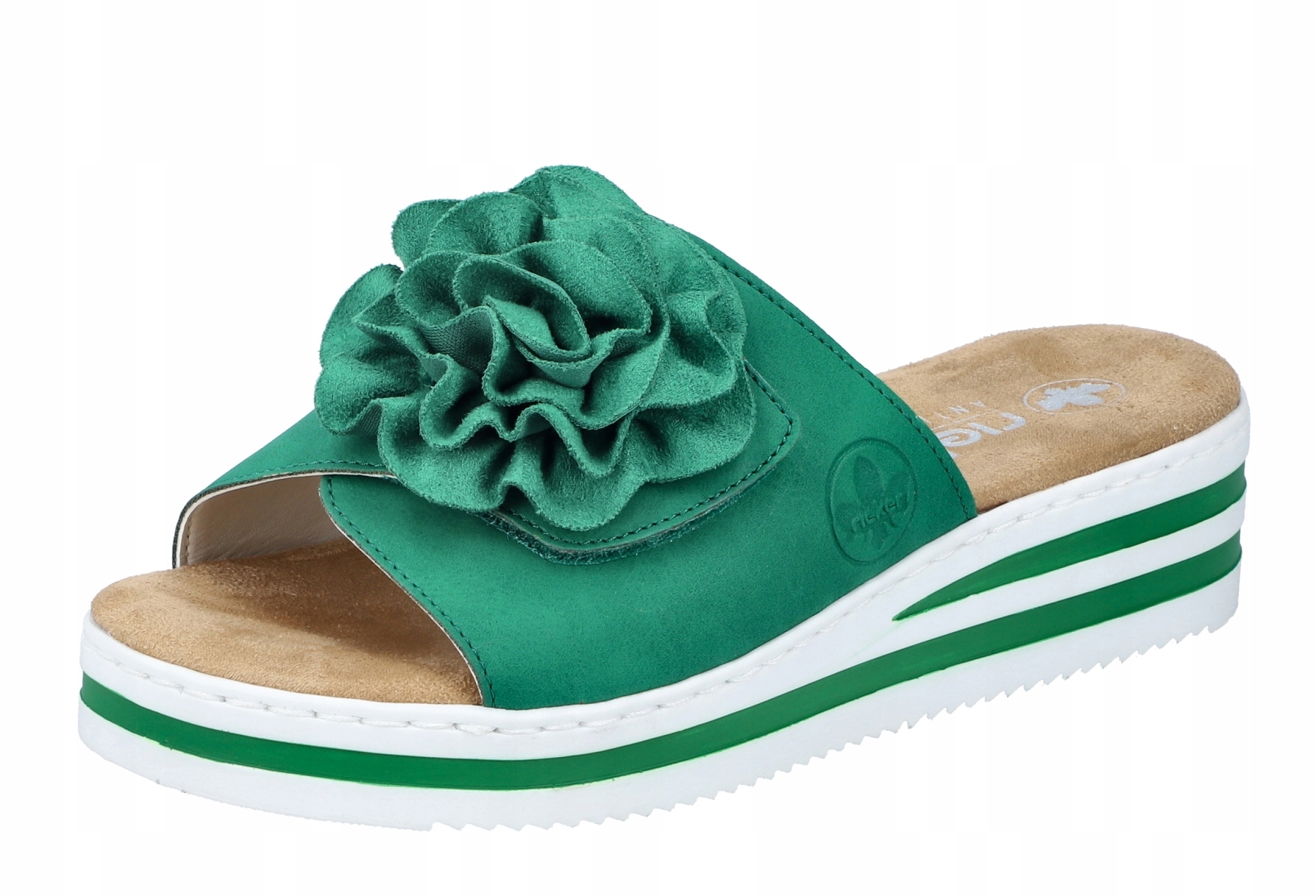 Rieker V0252-52 vel.36 zelené pohodlné nazouváky