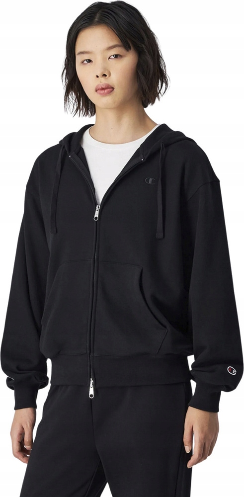Mikina Champion Full Zip Hoodie Sweatshirt Černá 117787 KK001 vel. M