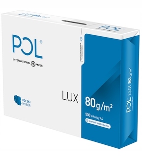 

Papier ksero do drukarek A4 Pollux 80g 500 ark.
