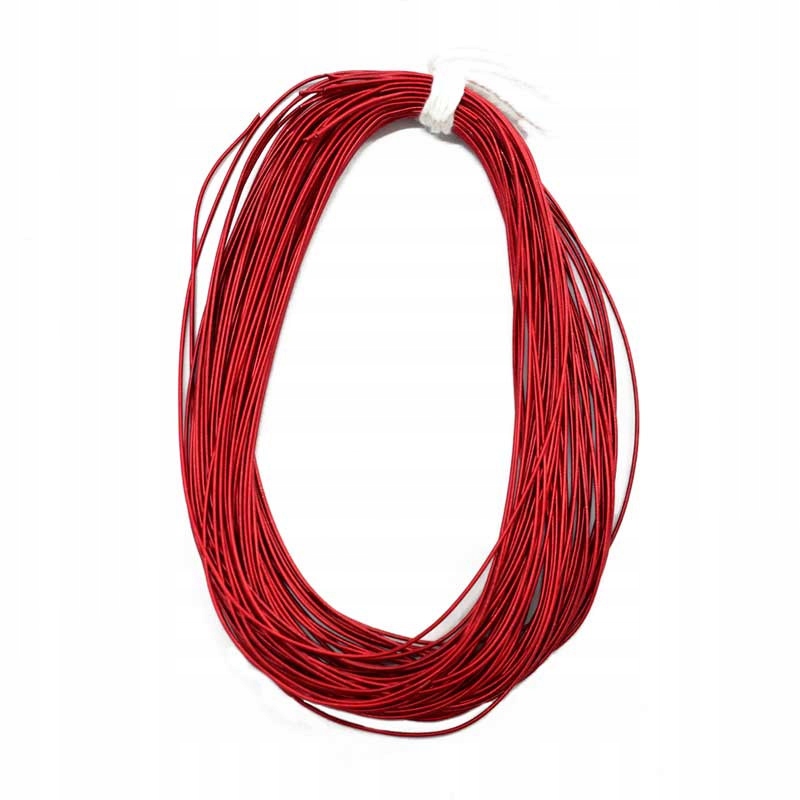 Bajorek na Výšivku Tvrdý, Měď, Barva: Červená, 1mm, 25m/100g