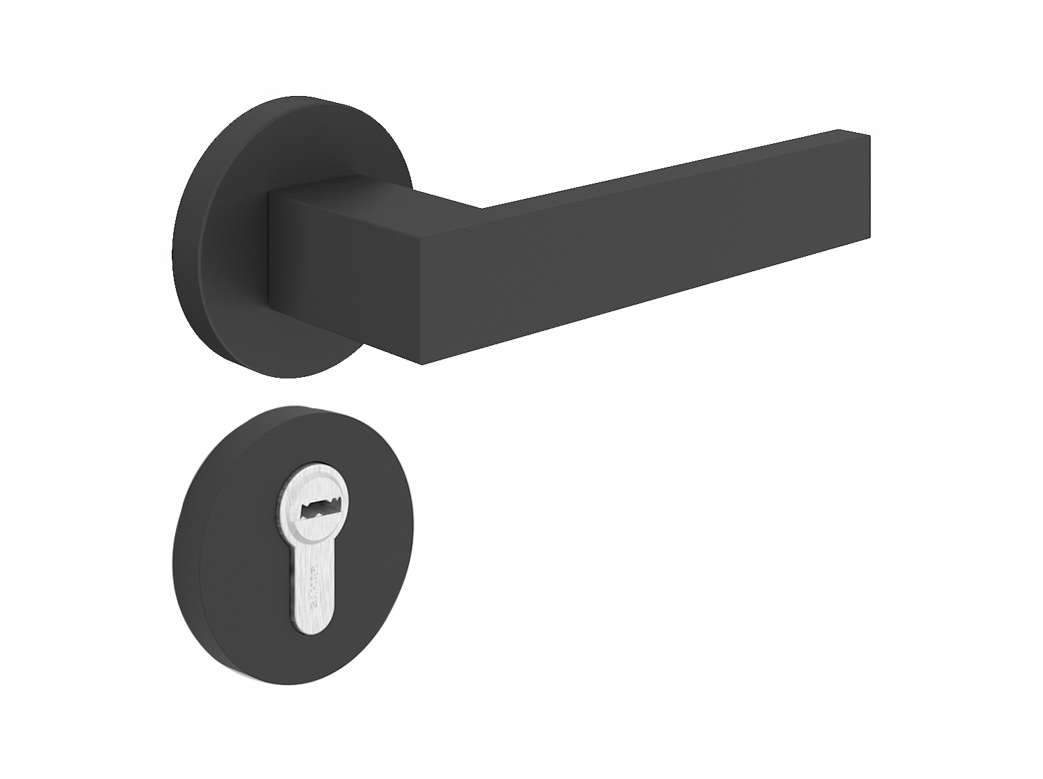 Klávesa čtvercová 9901 černá s rozetou pod vložkou, Loft