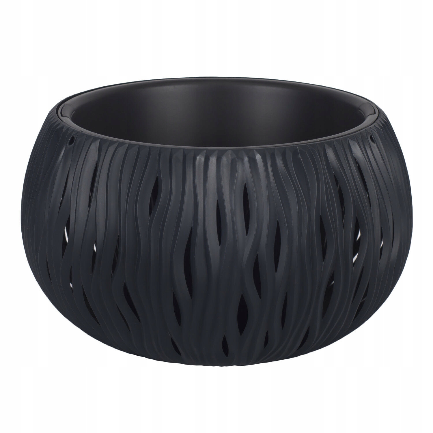 

Doniczka Bowl Sandy antracyt DSK480 fale żłobienia