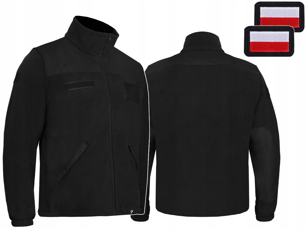 

Dominator Bluza Polar Wojskowy Czarny T/c + Flagi