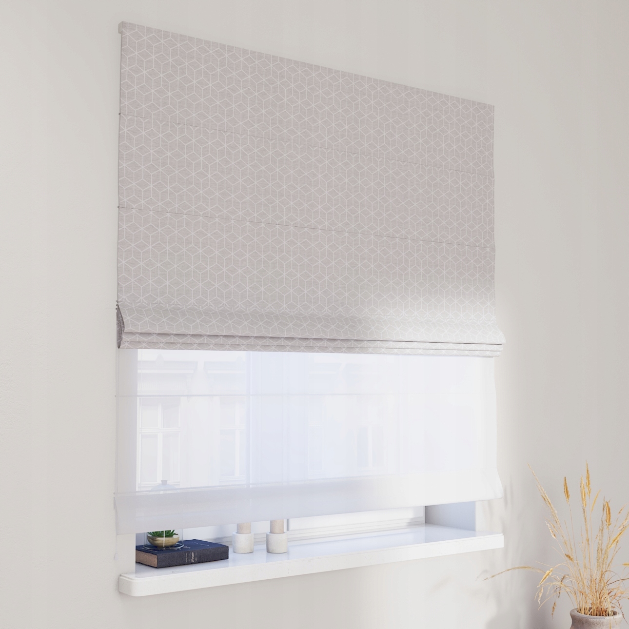 Hotová římská roleta Duo 120 x 180 cm černá