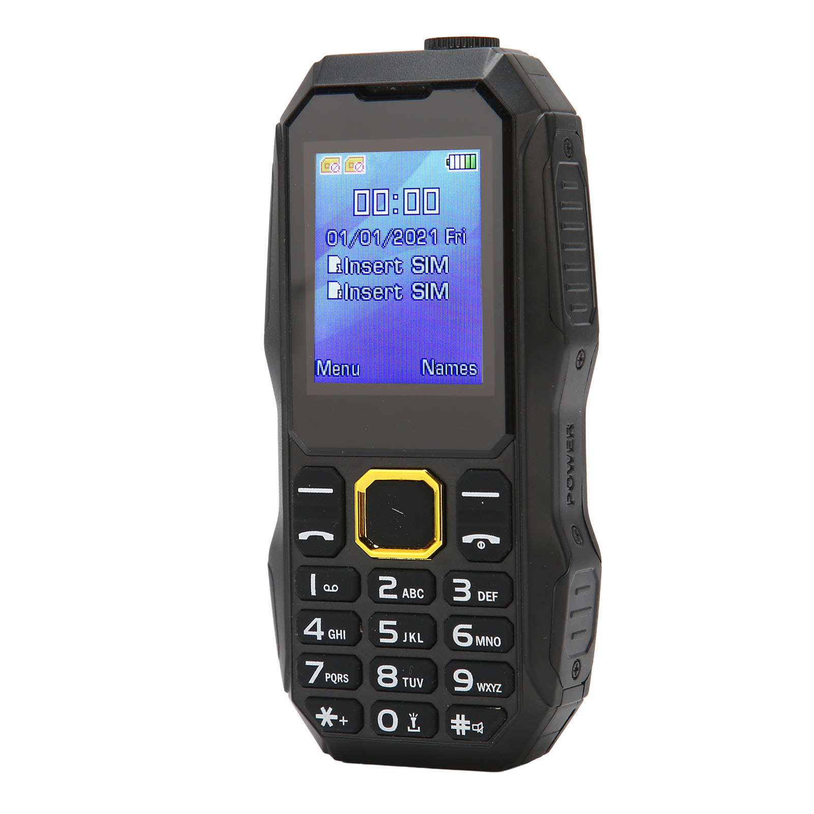 Telefon S 1,8PALCOVOU Obrazovkou Pro Seniory Dual Sim 5800MAH 2G 32MB 32MB Černý