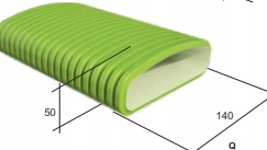 IP kanał owalny 50x140mm