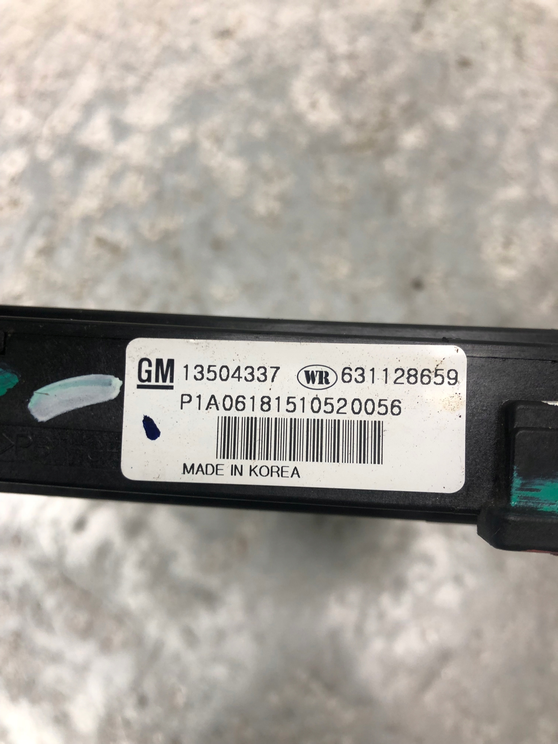 heater electrical OPEL MOKKA 13504337