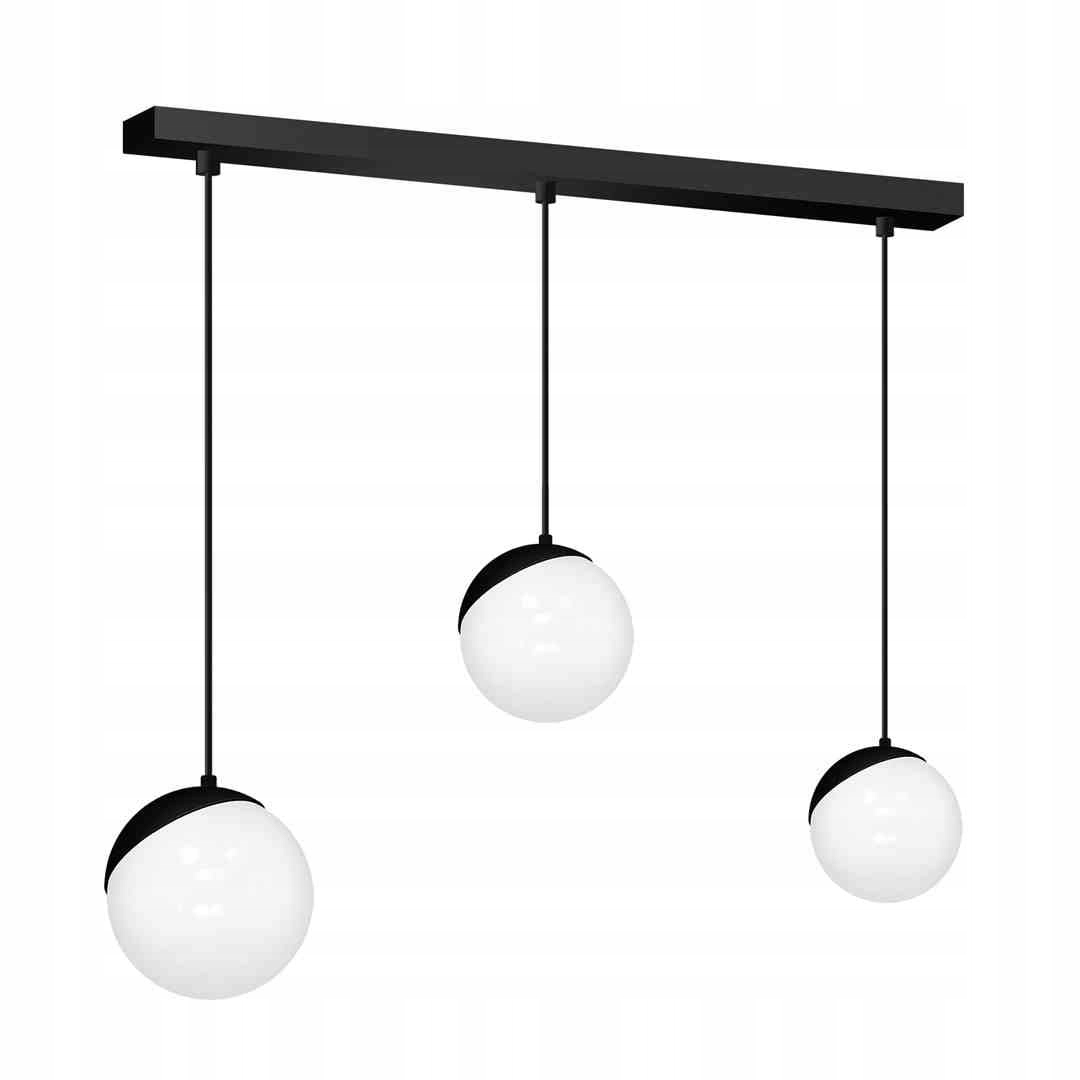 Milagro Závesná lampa Sfera MLP7237 čierna 3xE14 40W, Dimmer