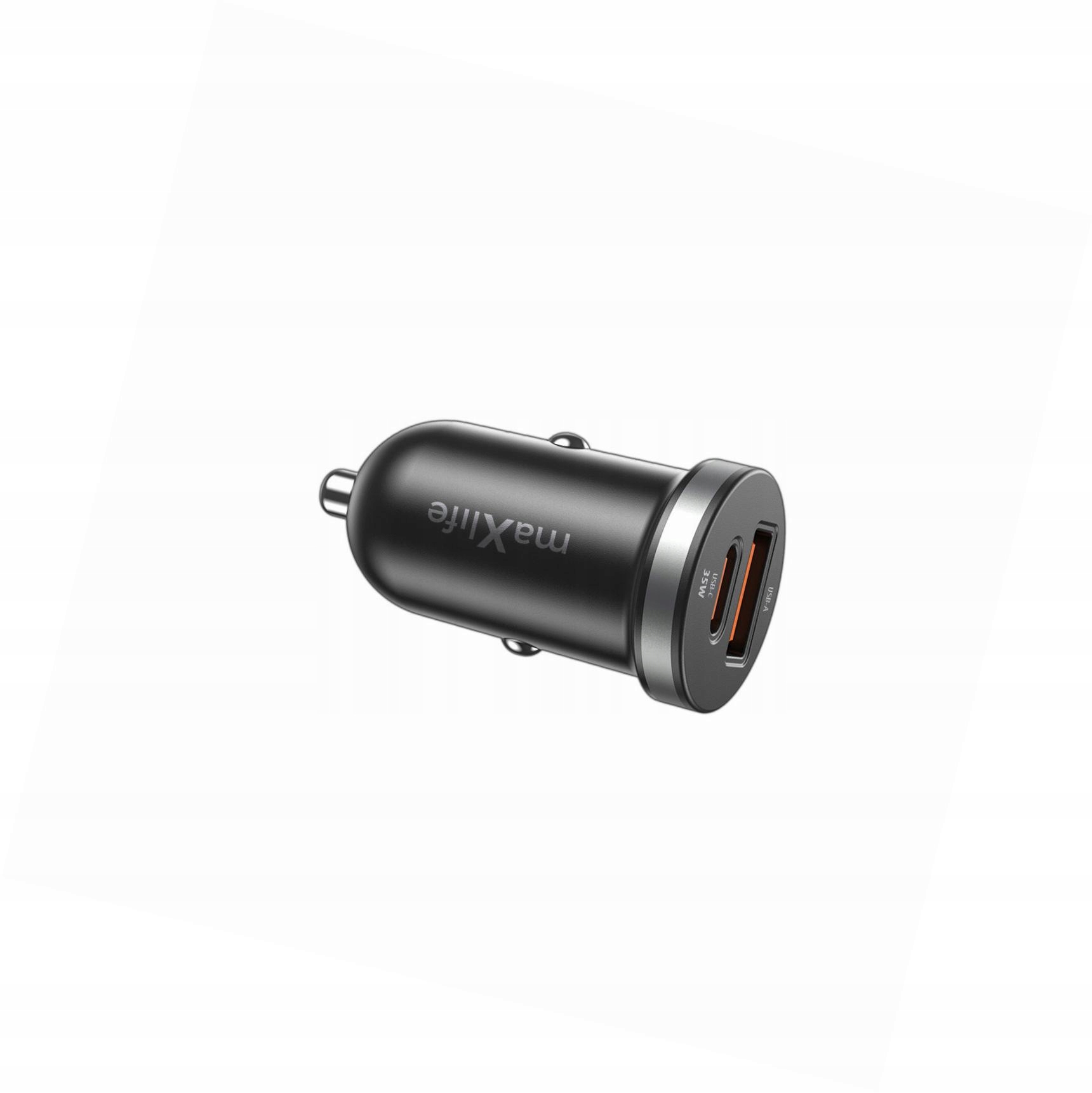 Szybka ładowarka samochodowa 35W 2 wejścia Usb-a Usb-c do iPhone 17 Pro