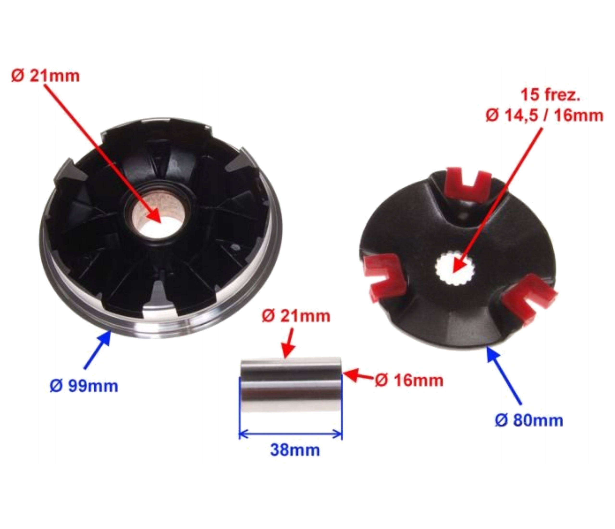 YAMAHA JOG SLIDER 90 - Wariator Tuning Duży Zestaw Producent Motonet